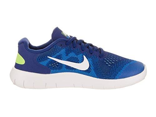 Nike Kids Free Rn 2017 (GS) Running Shoe (Deep Royal Blue/White Soar)