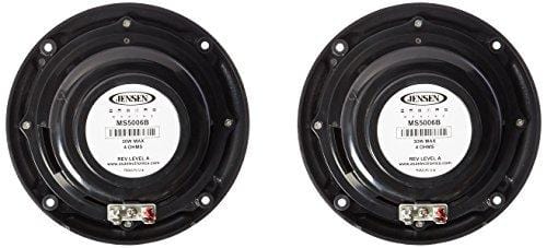 JENSEN MS5006B Black Dual Cone Waterproof Speaker