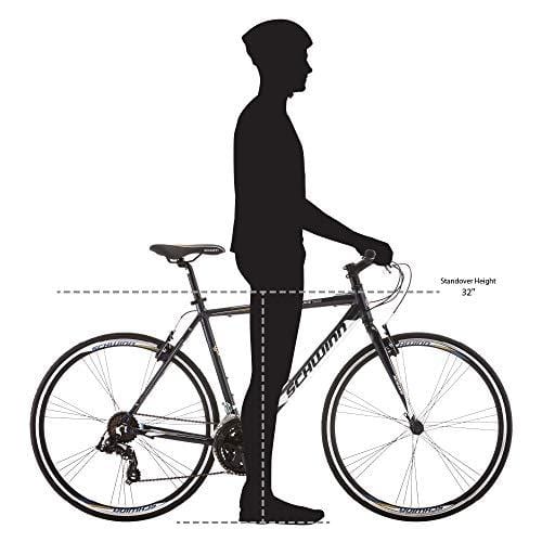 Schwinn Volare 1200 Road Bike, 700c/28 inch wheel size, Grey Gray, fitness bicycle, 53cm/Medium Frame Size