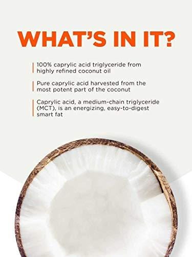 Bulletproof Brain Octane MCT Oil, Perfect for Keto and Paleo Diet, 100% Non-GMO Premium C8 Oil, Ketogenic Friendly, Responsibly Sourced from Coconuts Only, Made in The USA (16 oz)