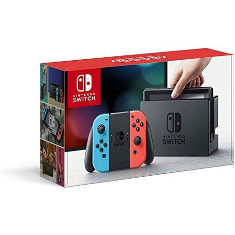 Nintendo Switch - Neon Red and Neon Blue Joy-Con (Renewed)