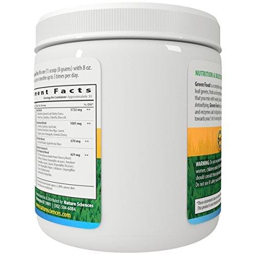 Raw Green Powder Superfood - 1g Natural Sugar Per Serving, 30 Day Supply - Antioxidant Supplement, Digestive Enzymes, Prebiotics & Probiotics, Fiber, Spirulina Powder - Greens Supplement Powder