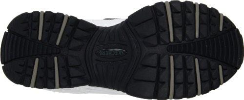 Skechers Sport Men's Energy Afterburn Lace-Up Sneaker,White/Navy,10.5 XW US