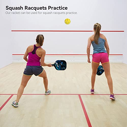 VUFOXT Pickleball Paddles Set of 2, 99.99% Carbon Fiber, Graphite Honeycomb Core Graphite Face Cushion Comfort Grip with 4 Pickle Balls 1 Table Tennis Bag at The Batting Cages Field