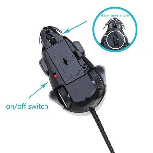 Alovexiong Gray Rat Toy for Cat Funny Mini RC Wireless Electronic Remote Control Rat Mouse Toy Cat Playing Chew Toys for Cats Pets Mouse Gift(Batteries Not Included)