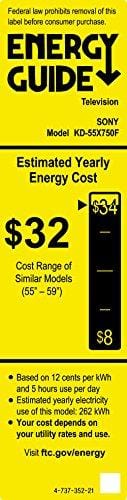 Sony KD55X750F 55-Inch 4K Ultra HD Smart LED TV
