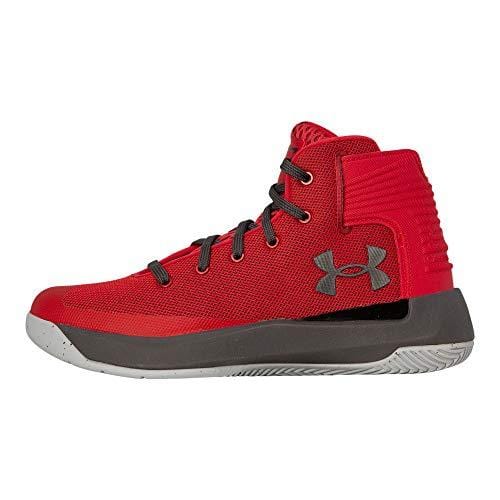 Under Armour Kids Boys UA GS Curry 3ZERO Basketball (Red/Steel/Black, 6 M US Big Kid)