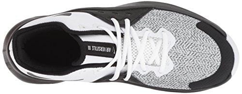 Nike Men's Air Versitile III Basketball Shoe, White/Black - Dark Grey, 6 Regular US