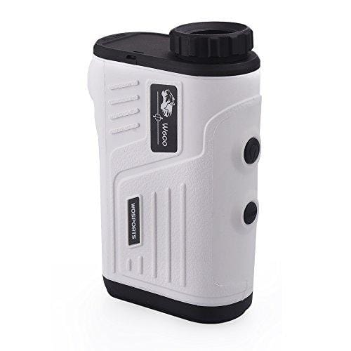 Golf Rangefinder, Laser Range Finder with Slope, Golf Trajectory Mode, Flag-Lock and Distance/Speed/Angle Measurement - Golf Scope (White)