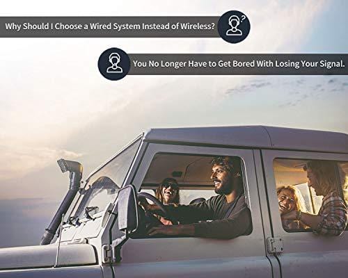 Fookoo Ⅱ HD Backup Camera System Kit,7''1080P Reversing Monitor+IP69 Waterproof Rear View Camera,Sharp CCD Chip, 100% Not Wash Up,Truck/Semi-Trailer/Box Truck/RV (FHD2-Wired)