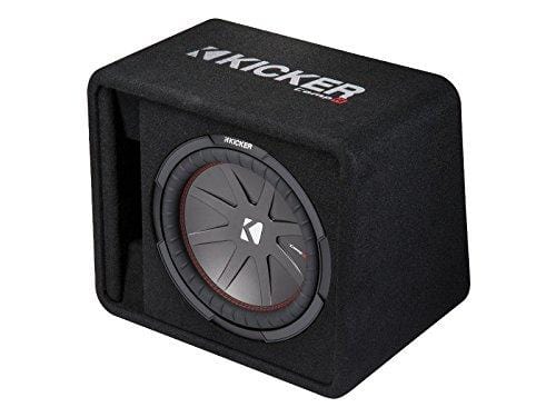Kicker 43VCWR122 12" CompR Sub 2 Ohm Loaded Subwoofer Sub Box Enclosure (Renewed)