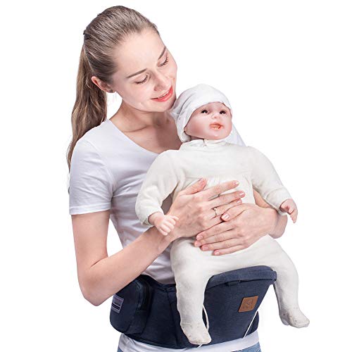 Bebamour New Style Designer Sling and Baby Carrier 2 in 1,Approved by U.S. Safety Standards (Denim Blue)