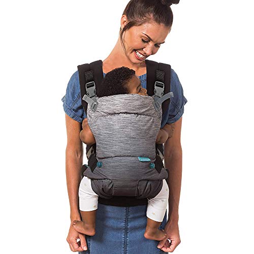 Infantino Go Forward 4-in-1 Evolved Ergonomic Baby Carrier with Multiple Carrying Positions, Natural Outfacing Support Seat & Built-in Light & Breathable Hood