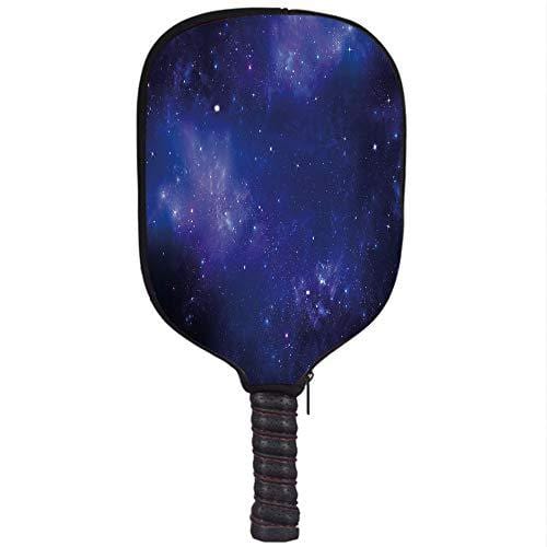 iPrint Neoprene Pickleball Paddle Racket Cover Case,Dark Blue,Deep in Awesome Space Ethereal Image Exploration Galaxy Nebula Sky,Dark Blue Blue Lavander,Fit for Most Rackets - Protect Your Paddle