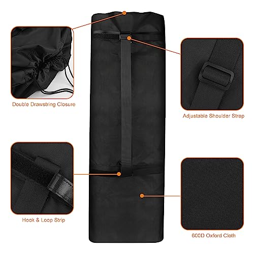 Cosmos Pickleball Net Storage Bag Pickle Ball Equipment Carry Bag Badminton Net Case Boundary Line Carrying Bag for Game Equipment Accessories Storage in Driveway Backyard (Mesh Net NOT Included)