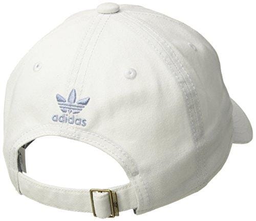 adidas Women's Originals Relaxed Adjustable Strapback Cap, White/Chalk Blue, One Size [product _type] adidas Originals - Ultra Pickleball - The Pickleball Paddle MegaStore