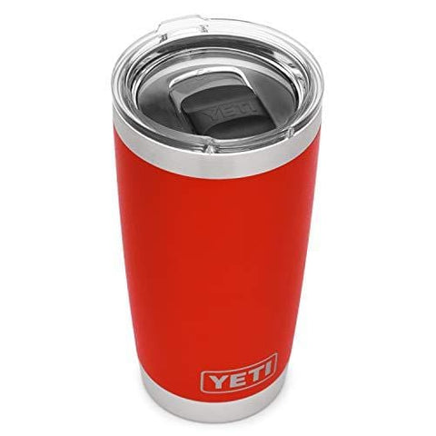 YETI Rambler 20 oz Stainless Steel Vacuum Insulated Tumbler w/MagSlider Lid, Canyon Red