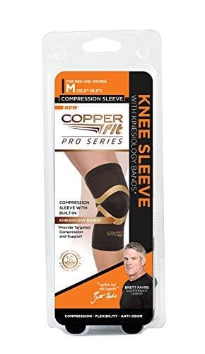 Copper Fit Pro Series Compression Knee Sleeve, Black with Copper Trim, X-Large [product _type] Copper Fit - Ultra Pickleball - The Pickleball Paddle MegaStore