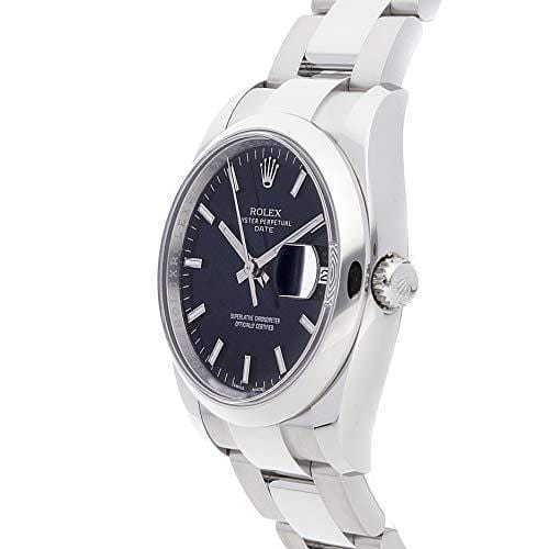 Rolex Oyster Perpetual Mechanical (Automatic) Black Dial Mens Watch 115200 (Certified Pre-Owned)
