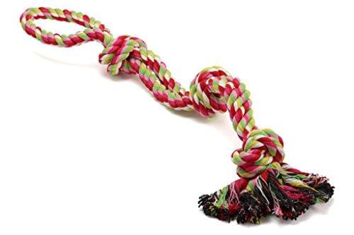 Pacific Pups Products supporting pacificpuprescue.com Dog Rope Toys for Aggressive Chewers - Set of 11 Nearly Indestructible Dog Toys - Bonus Giraffe Rope Toy - Benefits NONPROFIT Dog Rescue