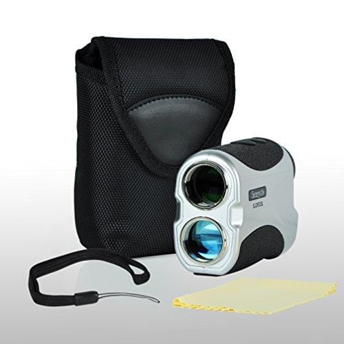 SereneLife Advanced Golf Laser Rangefinder - 546.2 Yard Digital Accuracy Distance Meter with Pinsensor Technology, 6X Magnification and 2 Modes for Hunting, Shooting, Archery and More - SLGRF20SL