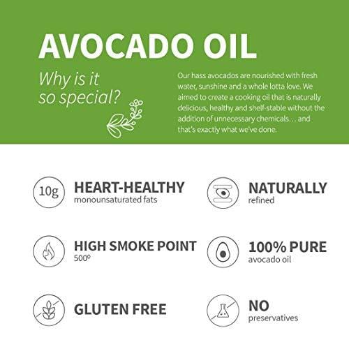Chosen Foods 100% Pure Avocado Oil Spray 4.7 oz. (2 Pack), Non-GMO, 500° F Smoke Point, Propellant-Free, Air Pressure Only for High-Heat Cooking, Baking and Frying - Ultra Pickleball