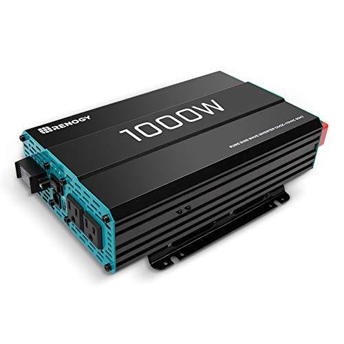 Renogy 1000W 12V Pure Sine Wave Off Grid Solar Home use Solar Inverter 1000 Watt Power Battery Converter