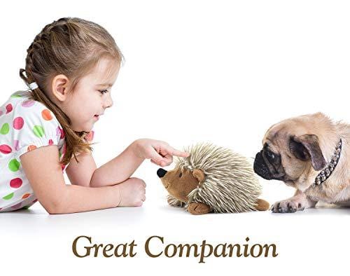 PAWABOO Squeak Plush Dog Toys, [Upgrade Generation] Stuffed Plush Pet Toys Soft Faux-Fur Pet Rattle Puppy Bite Play Chew Toys Non-Toxic Plush Doll