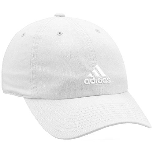 adidas Women's Saturday Relaxed Adjustable Cap, White/White, One Size [product _type] adidas - Ultra Pickleball - The Pickleball Paddle MegaStore