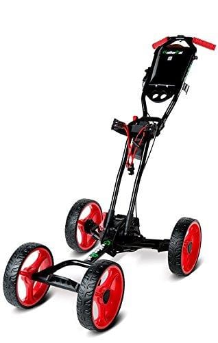 GolferPal EasyPal Electric Auto-Folding/Unfolding Golf Push Cart, Black