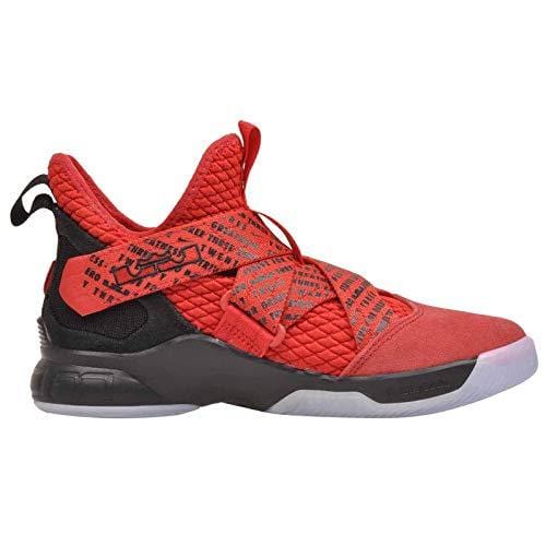 Nike Kids' Grade School Lebron Soldier XII Basketball Shoes (7, Red/Black)
