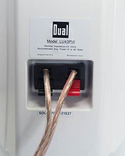 Dual Electronics LU43PW 3-Way High Performance Outdoor Indoor Speakers with Powerful Bass | Effortless Mounting Swivel Brackets | All Weather Resistance | Expansive Stereo Sound Coverage | Sold in Pairs