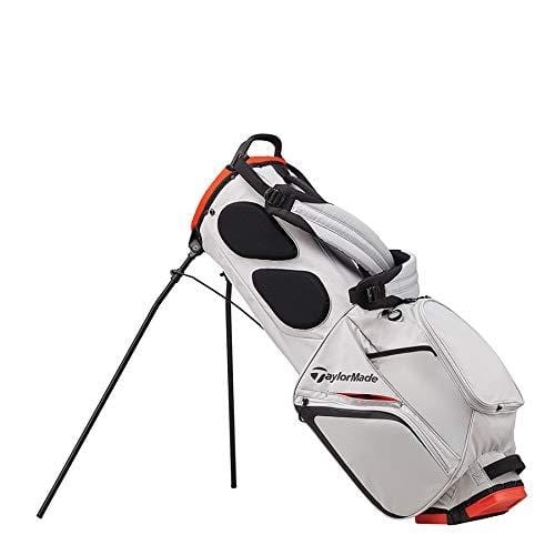 TaylorMade 2019 Flextech Lite Stand Golf Bag, Silver/Blood Orange