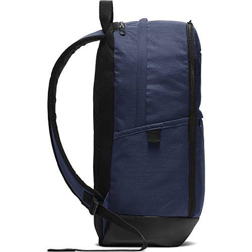 Nike Brasilia Training Backpack, Extra Large Backpack Built for Secure Storage with a Durable Design, Midnight Navy/Black/White