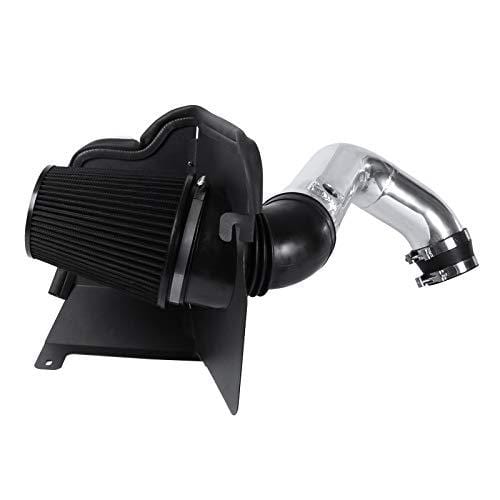Carpartsinnovate For 04-05 Chevy Silverado GMC Sierra V8 Diesel Cold Air Intake System+Heat Shield