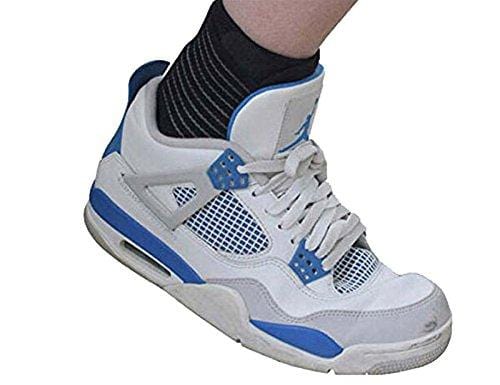 Faswin 2 Pack Nonslip Breathable Ankle Brace with Compression Wrap Support, One Size, Black