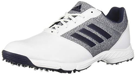 adidas Womens TECH Response Golf Shoe, White/Silver Metallic/Indigo, 6 M US [product _type] adidas - Ultra Pickleball - The Pickleball Paddle MegaStore