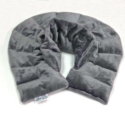 Heated Microwaveable Neck and Shoulder Wrap - Herbal Hot/Cold Deep Penetrating Herbal Aromatherapy (Charcoal)