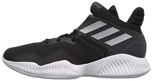 adidas Men's Explosive Bounce 2018 Basketball Shoe, Black/Silver Metallic/Light Solid Grey, 11 M US