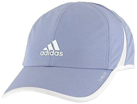 adidas Women's Superlite Relaxed Adjustable Performance Cap, Chalk Blue/White, One Size [product _type] adidas - Ultra Pickleball - The Pickleball Paddle MegaStore