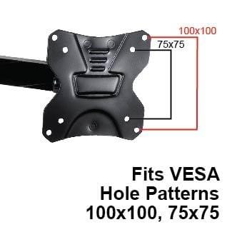 Master Mounts 2311L Locking RV TV Mount Lockable Full Motion TV Wall Mount Easy to Reach Chain Release Perfect for RVs Campers Trucks Mobile Homes, Articulates Swivels Tilts, Fits up to 42" 100x100