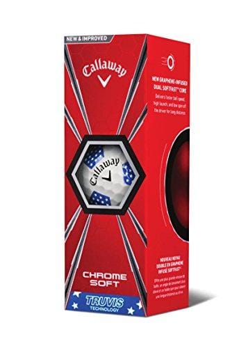 Callaway Golf Chrome Soft Truvis Golf Balls, (One Dozen), Stars and Stripes, Prior Generation [product _type] Callaway - Ultra Pickleball - The Pickleball Paddle MegaStore