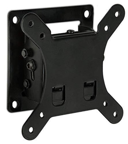 Mount-It! Tilt TV Wall Mount Bracket 1.7 Inch Low-Profile Design with Quick Release Function, VESA 75 and VESA 100 Compliant, Steel Fits up 32 Inch TVs 30 Lbs Carrying Capacity, Black