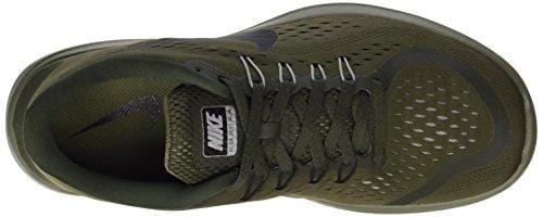 Nike Womens Flex 2017 Fabric Low Top Lace Up Running Sneaker, Green-M, Size 10.0