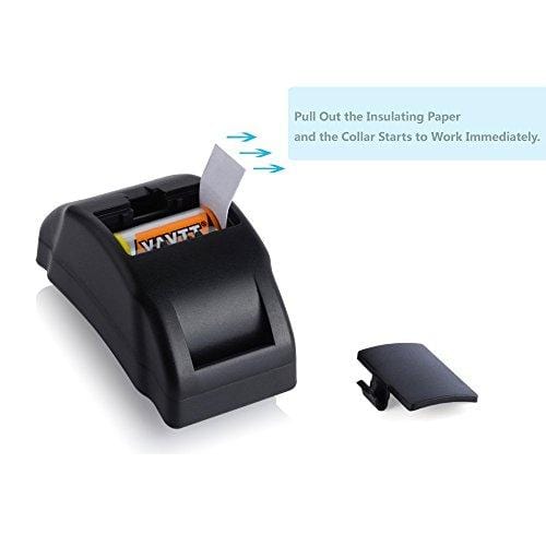 Vastar No Bark Dog Collar - Dog Collar, Training Anti Bark Shock Control with 7 Levels Button Adjustable Sensitivity Control, Stimulation of No Harm Warning Beep and Vibration for Dog (Black)