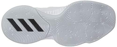 adidas Men's Explosive Bounce 2018 Basketball Shoe, White/Black/Light Solid Grey, 10.5 M US