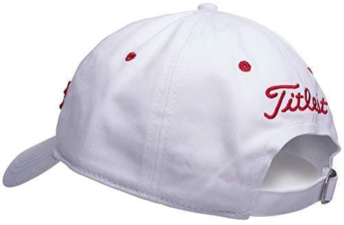Titleist Classic Golf Ball Marker Hat (Adjustable) White/Red