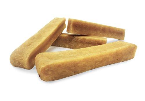 Himalayan Gold Yak Dog Chews | Grade A Quality, 100% Natural, Healthy & Safe For Dogs, Odorless, Approx. 1LB Bag With 3-4 Huge Pieces, Treat For Dogs, Keeps Dogs Busy & Enjoying, Indoors & Outdoor Use