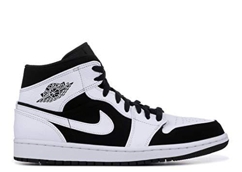 Jordan Men's Air Retro 1 Basketball Shoe, White/Black-White, 11