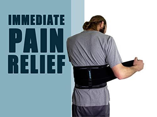 AireSupport by Dr. Hammond - Lumbar Support Back Brace with Reusable Ice/Hot Hot/Cold Pack and Removable Lumbar Pad and Back Brace - Soft Lumbar Back Brace - Lower Back Brace L/XL